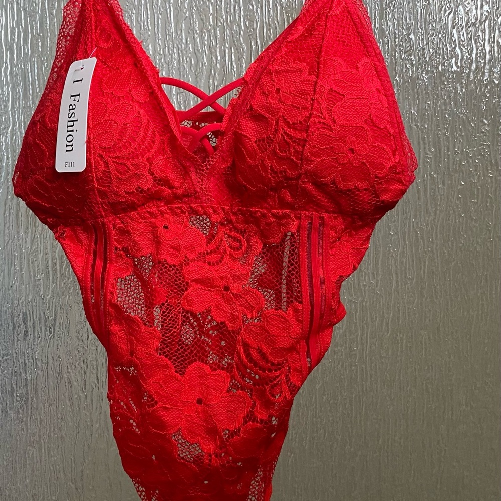 Red Lace Chemise